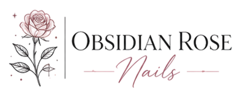 Obsidian Rose Nails