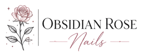 Obsidian Rose Nails